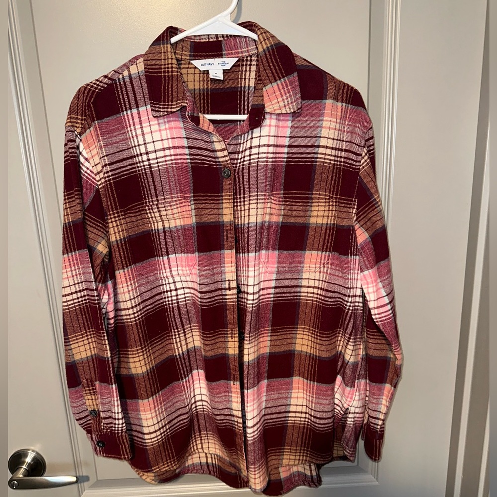 Women’s flannel boyfriend fit